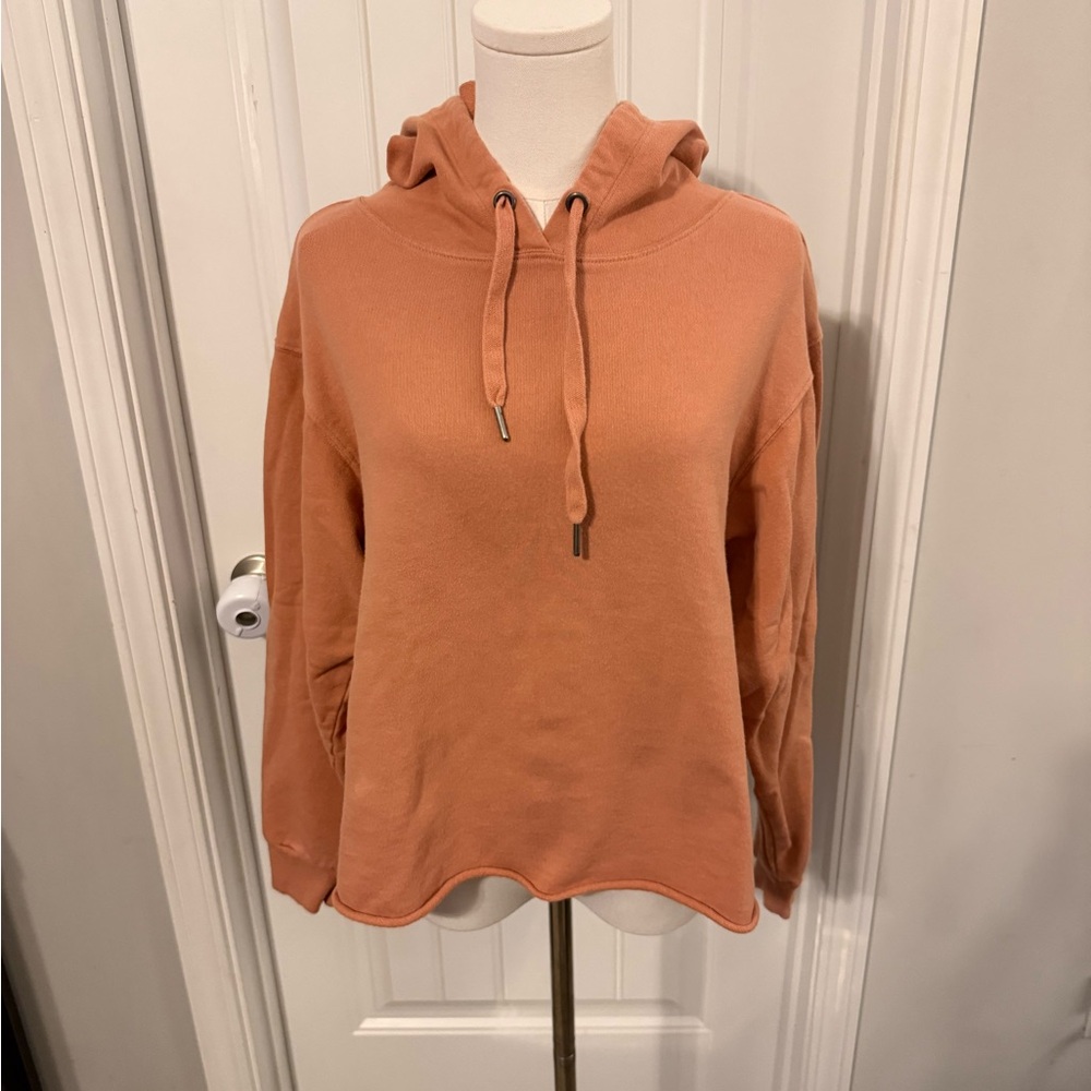 Z Supply Cropped Orange Hoodie
